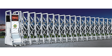 不銹鋼電動(dòng)伸縮門3