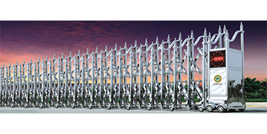 不銹鋼電動(dòng)伸縮門5